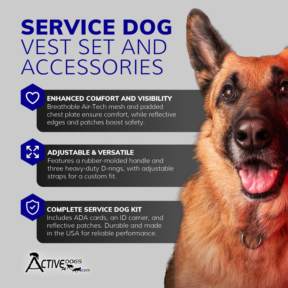 ActiveDogs matériaux respirables harnais, confort durable lors d'usure prolongée.