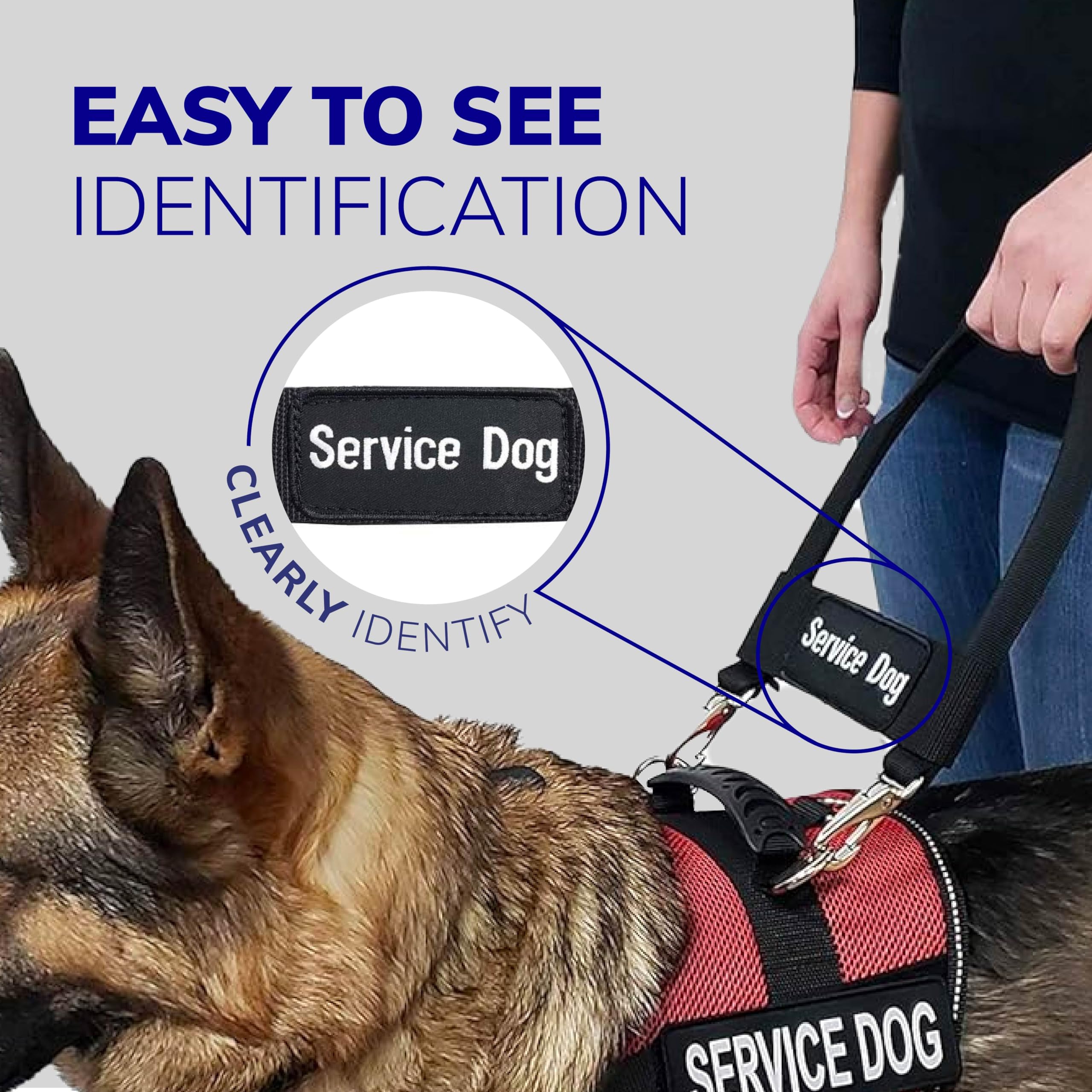 ActiveDogs Bande d’identification service chien-assistance brodée.