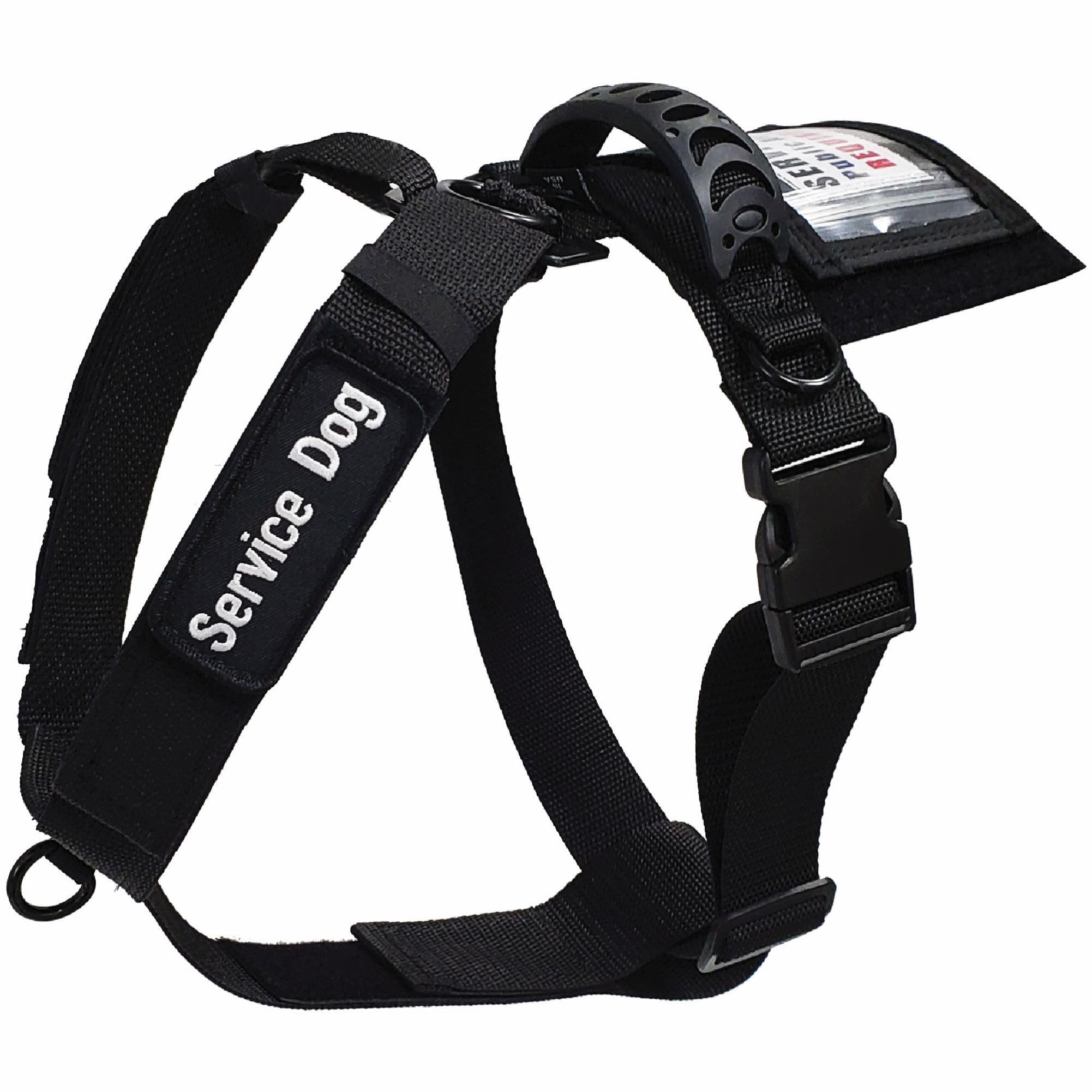 ActiveDogs veste service chien, avant-anneau-d: contrôle efficace lors des sorties quotidiennes.