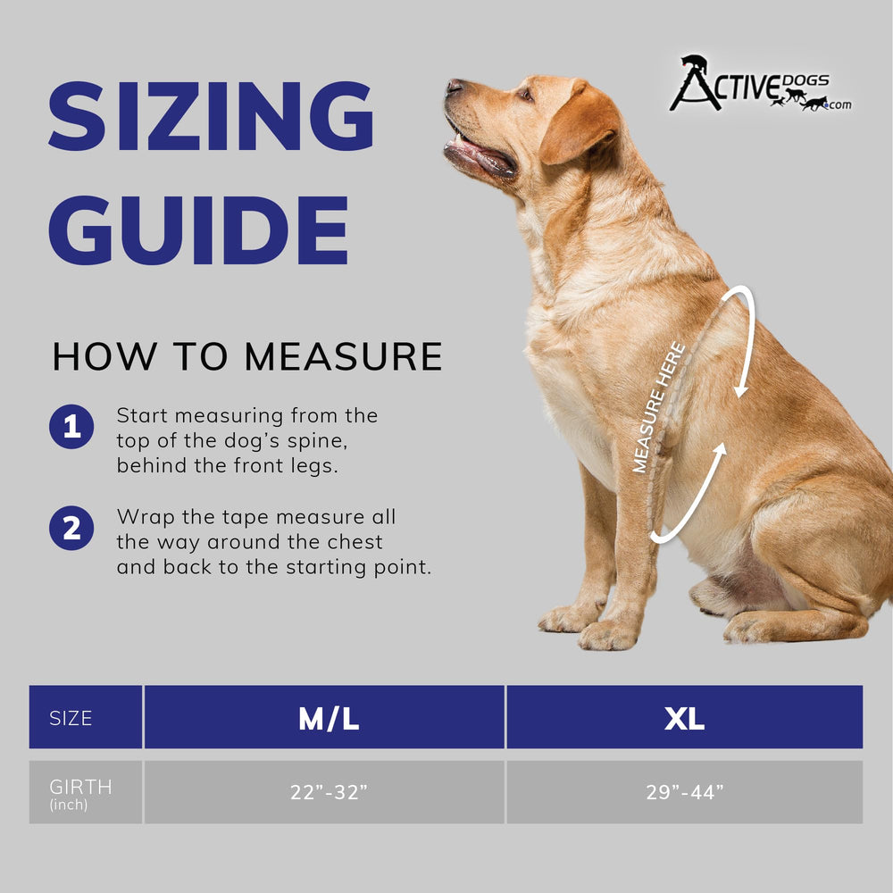 ActiveDogs veste service chien, sangles latérales réglables: ajustement personnalisé et confort sécurisé.