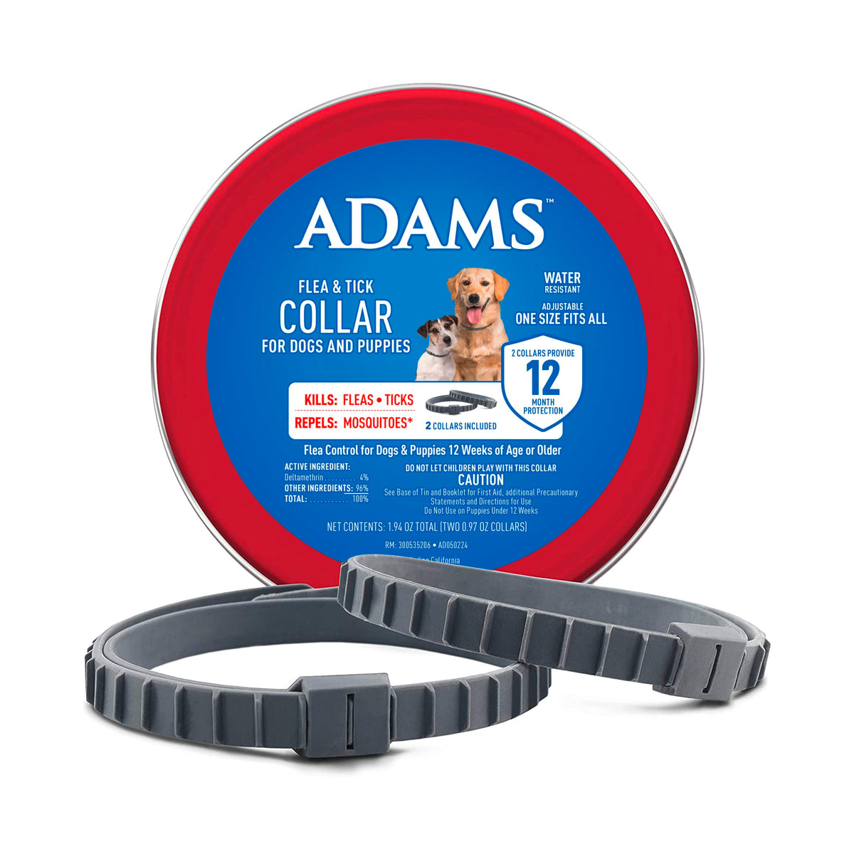 Collier ADAMS pack chien puces et tiques – protection durable.