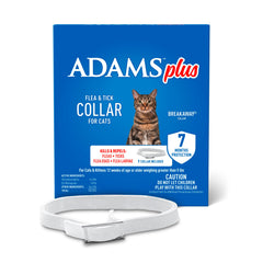 ADAMS Plus collier pour chat avec boucle reglable, protection durable contre les puces et tiques.