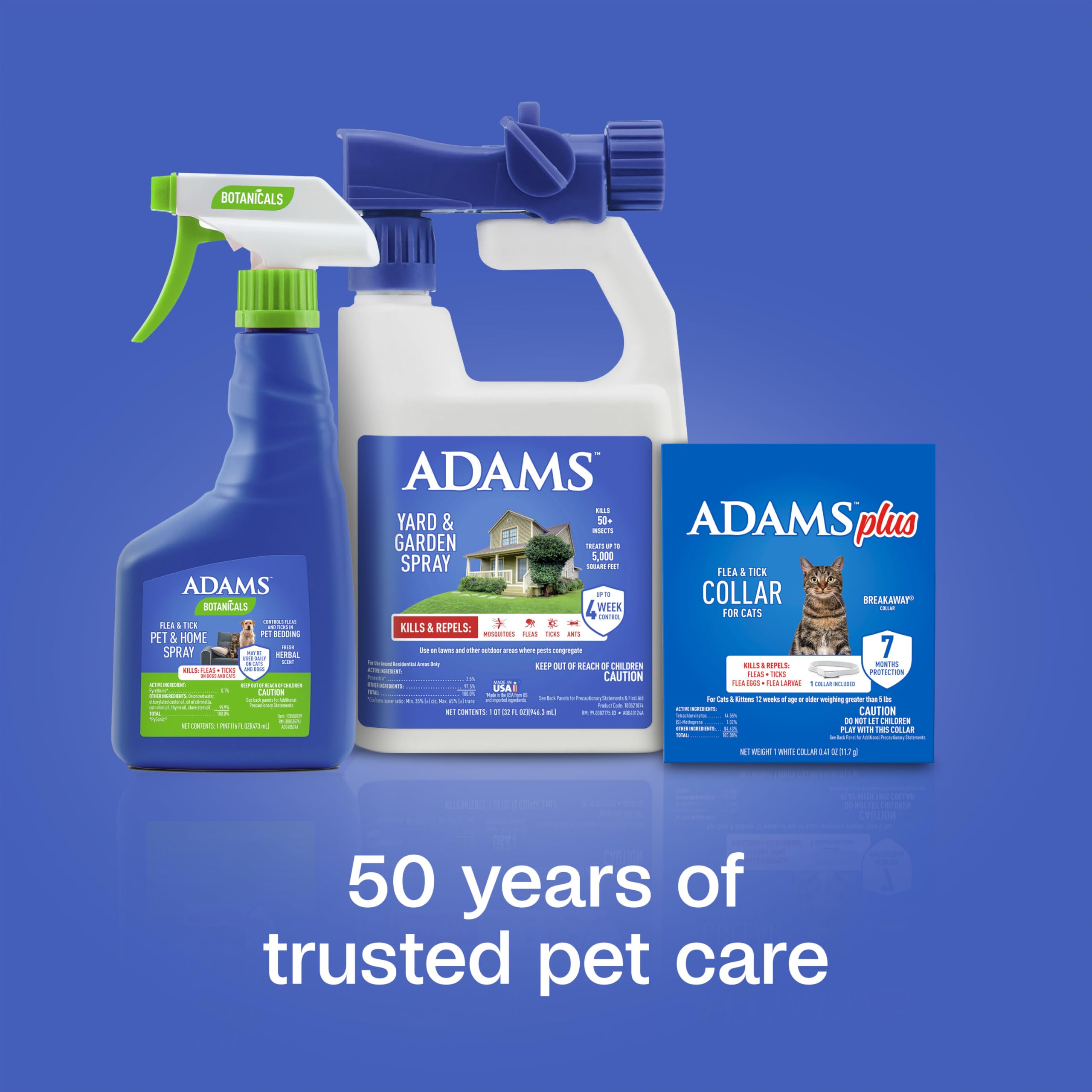 Ideale pour chats et chatons, ADAMS Plus assure une protection continue.