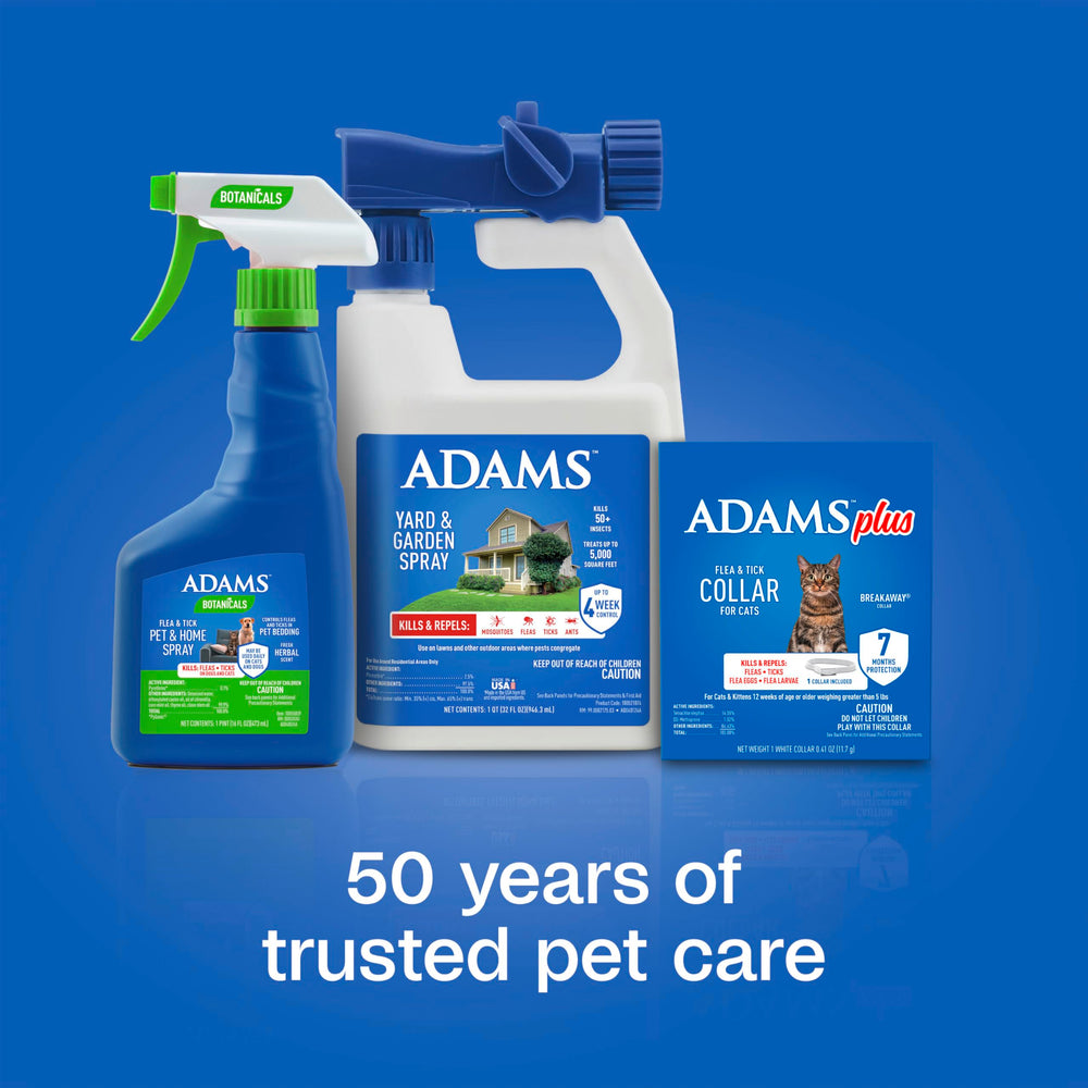 Ideale pour chats et chatons, ADAMS Plus assure une protection continue.