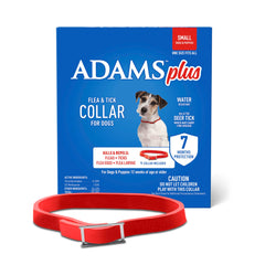 ADAMS Plus collier anti-puces et tiques pour petits chiens, protection durable du pelage