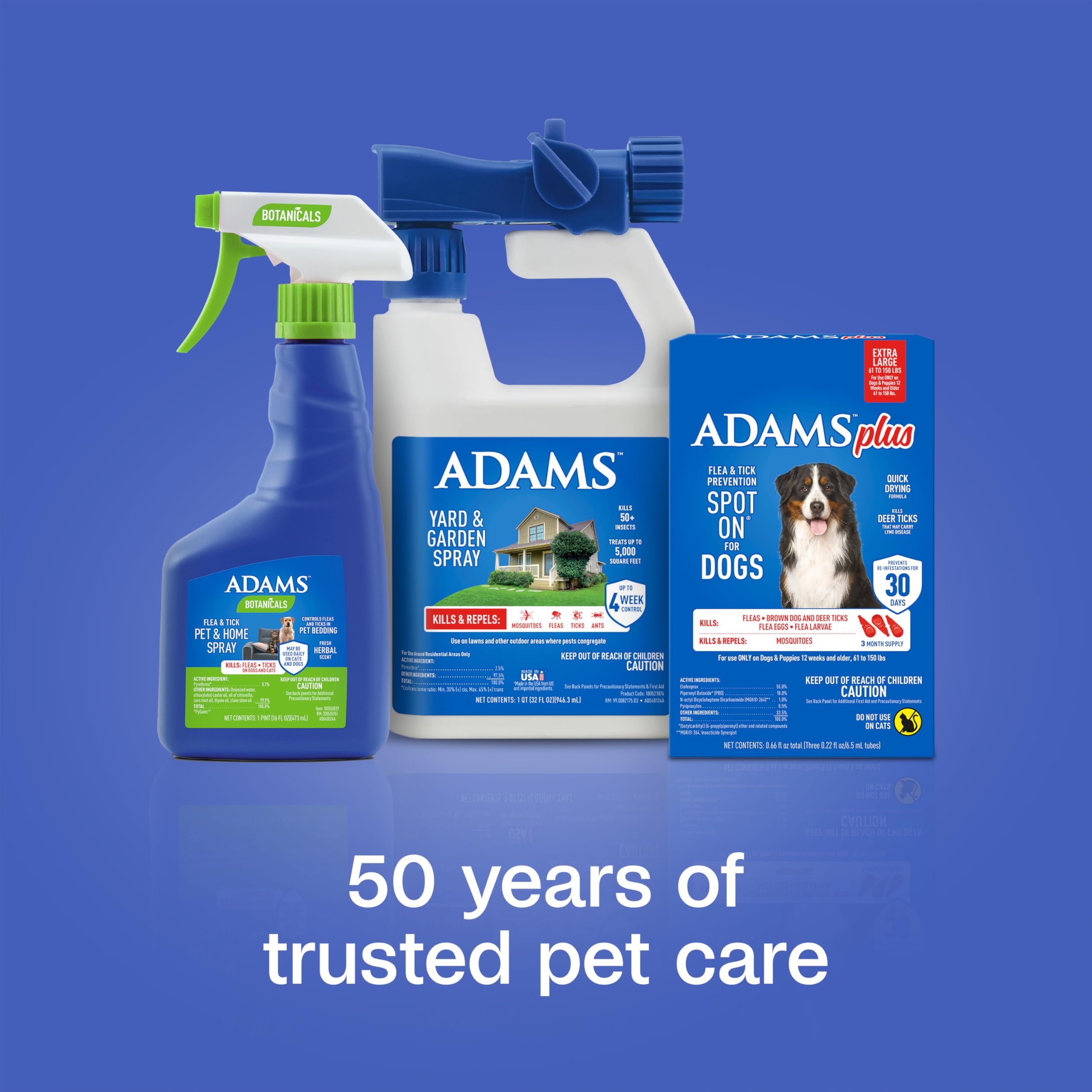 ADAMS Plus protection jusqu'à 30 jours par application.