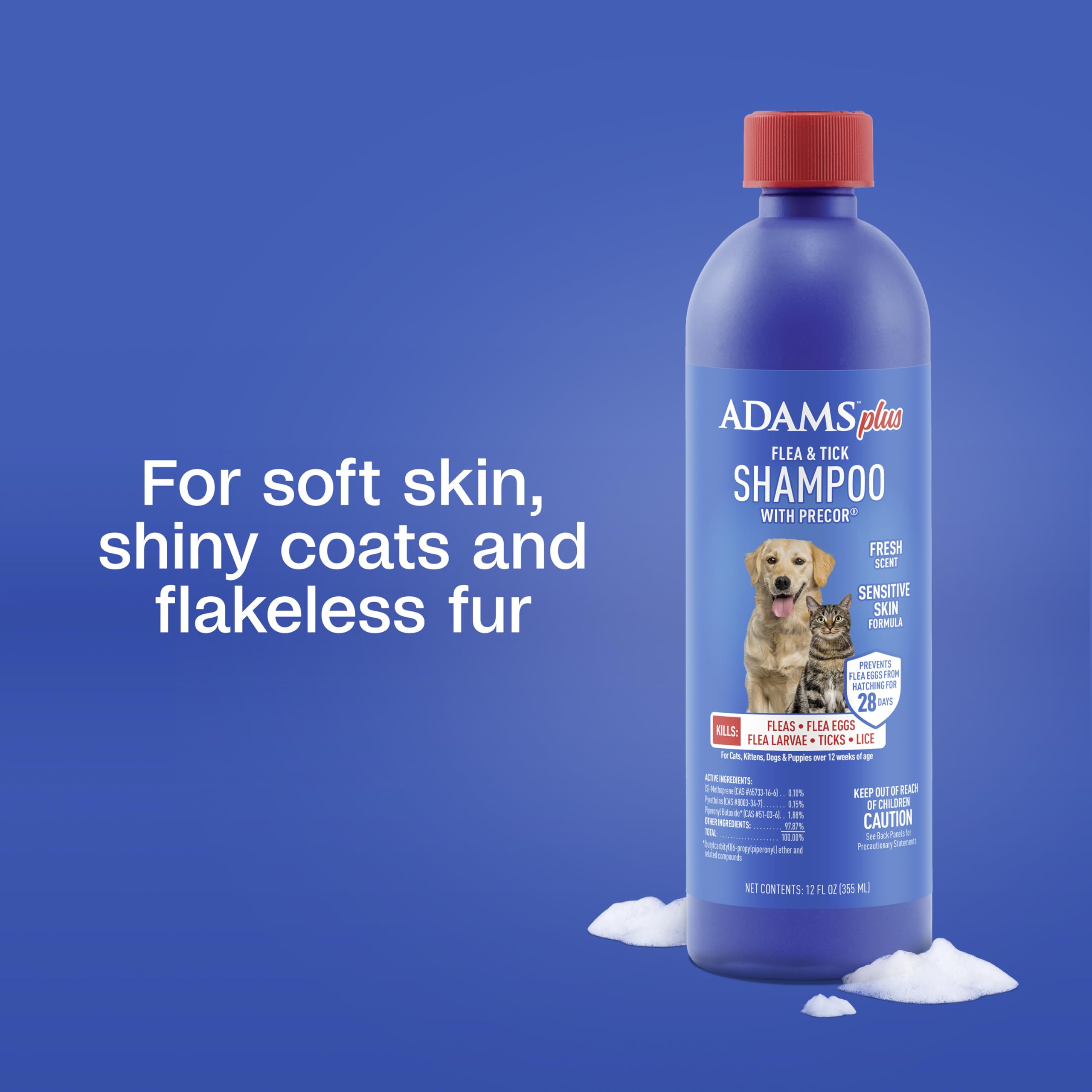 ADAMS Shampoing Parfum Léger: parfum discret qui reste frais.