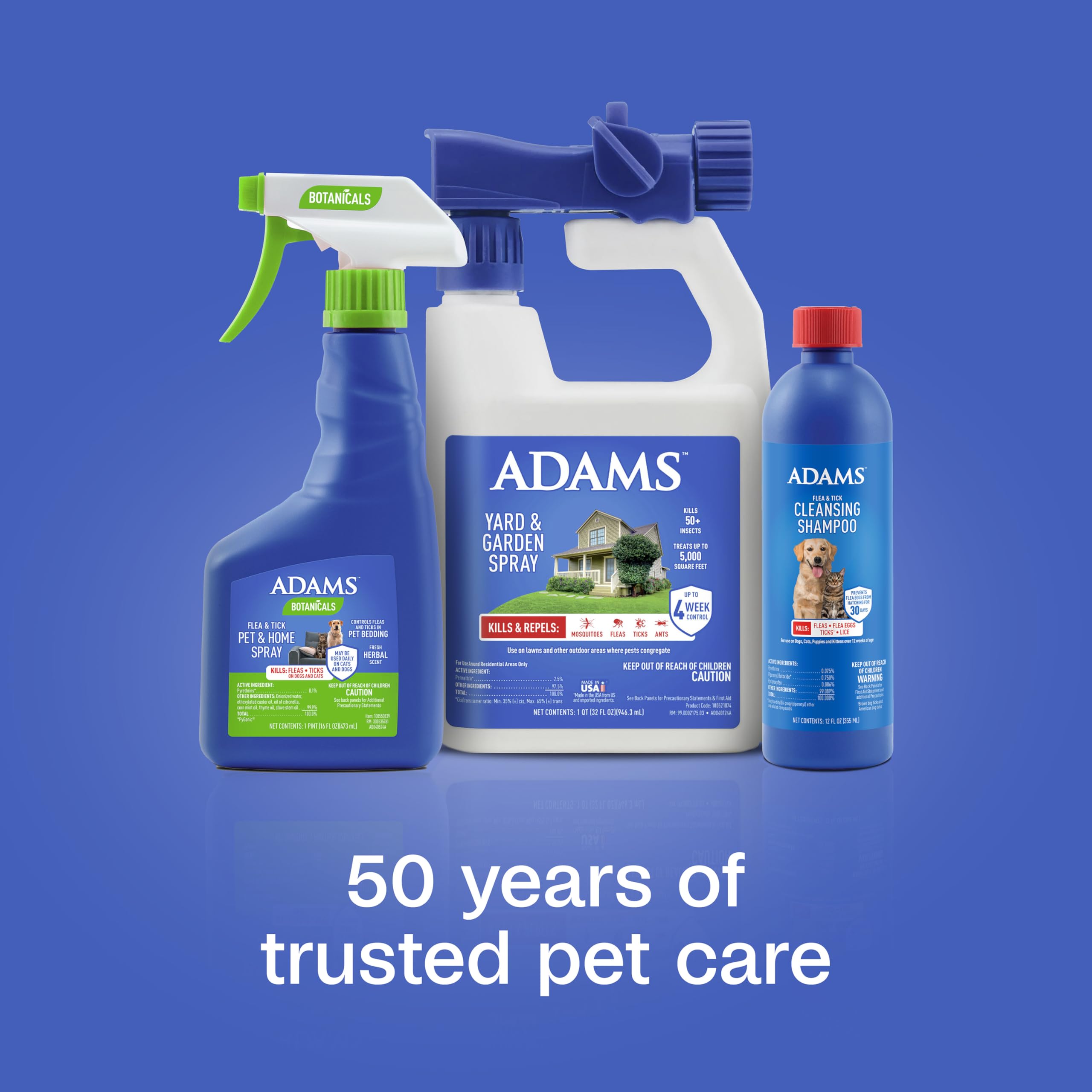 ADAMS Shampoing Pour Chiens et Chats: convient aux animaux de 12 semaines et plus.