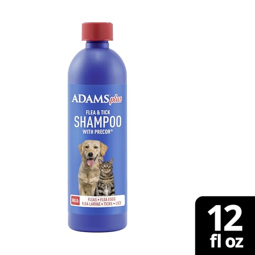 ADAMS Shampooing Longue Durée: protection continue pour chien et chat dans le foyer.