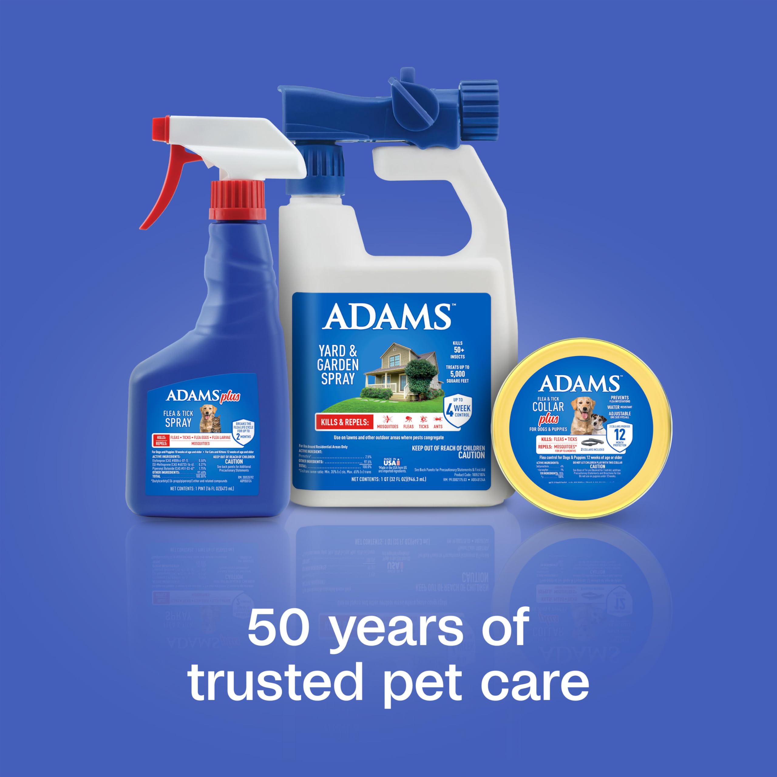 ADAMS Plus convient aux chiens et chats âgés de plus de 10 et 12 semaines.