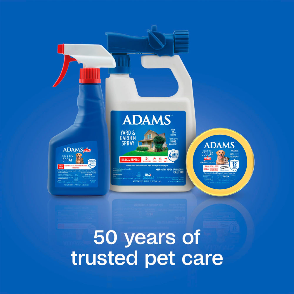 ADAMS Plus convient aux chiens et chats âgés de plus de 10 et 12 semaines.