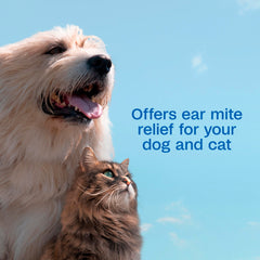 ADAMS Traitement Mite Oreille – chien et chat recevant le soin.