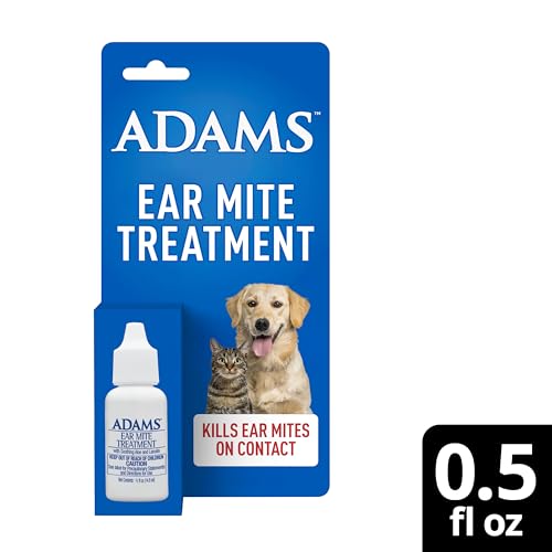 ADAMS Traitement Mite Oreille – protection de l’environnement domestique du compagnon.