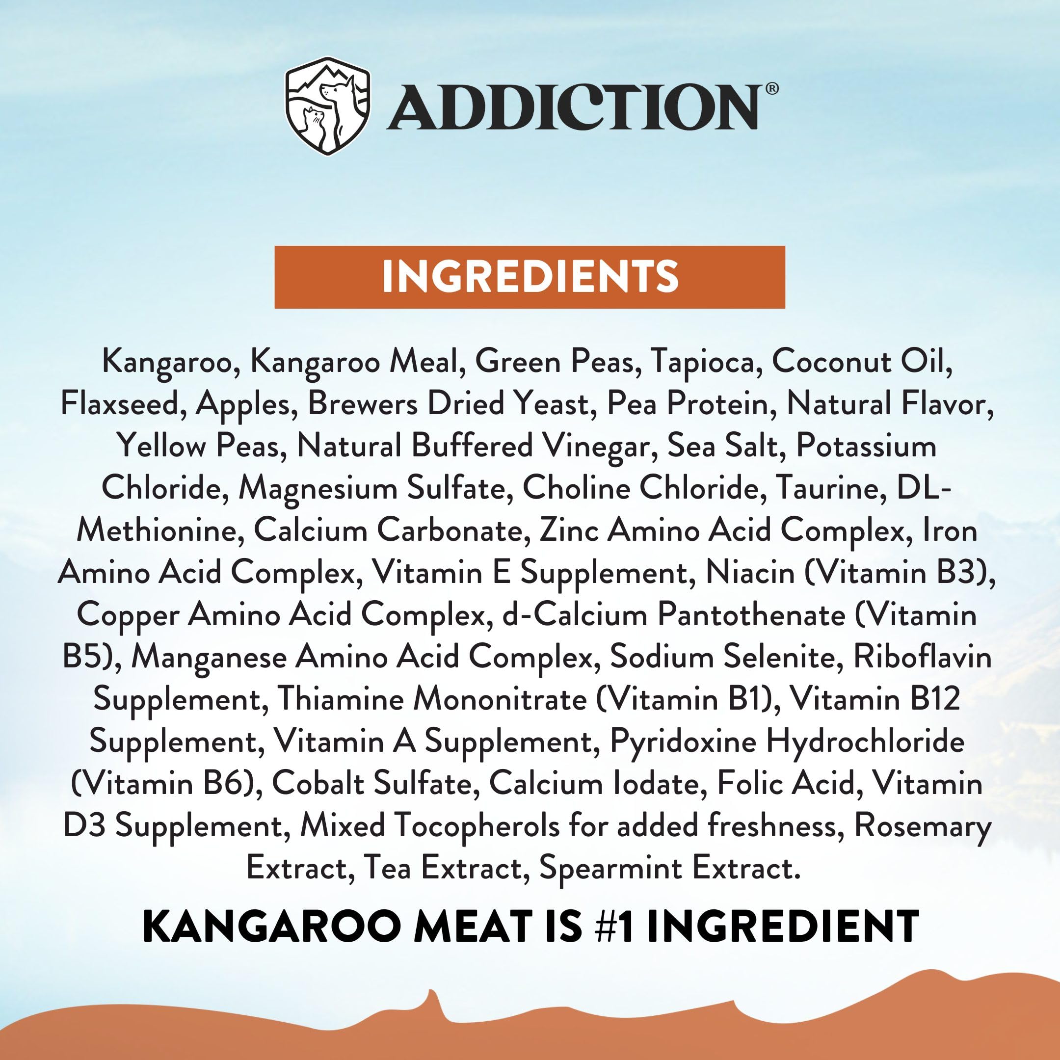 Addiction sans cereales kangourou chien option hypoallergenique