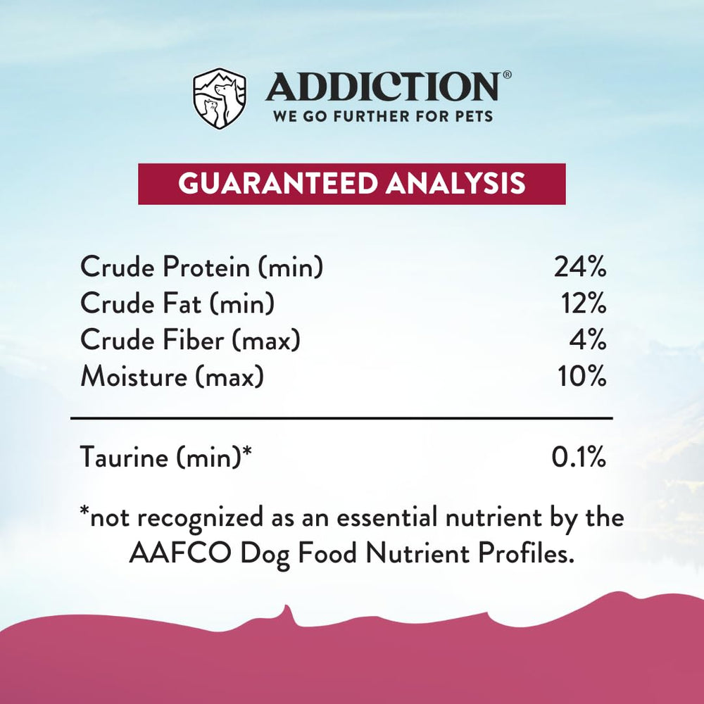 Addiction tout stade de vie petit chien: alimentation équilibrée pour chiots et adultes.