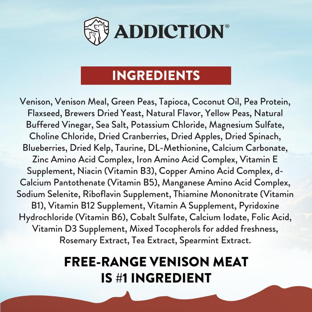 Addiction Viva La Venison – pelage sain et brillant chez le chien grâce à la nutrition