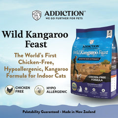 Add Addiction Wild Kangaroo Feast bag-principal : formulation limitée idéale pour peaux sensibles.