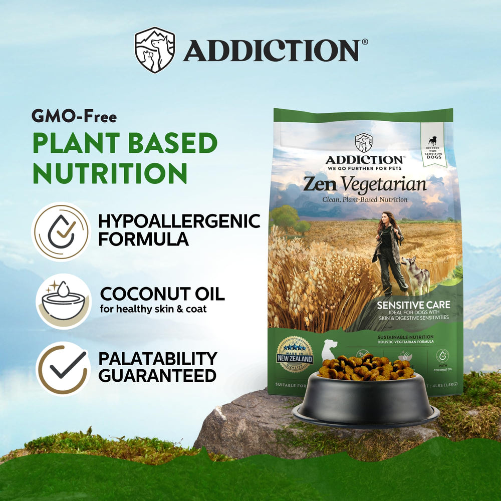 Addiction Zen Vegetarian, bol-chien, repas rapide et prêt à servir.