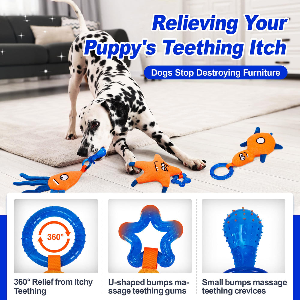 ADDPETS jouet dentition chiot congelable, pour un refroidissement durable.