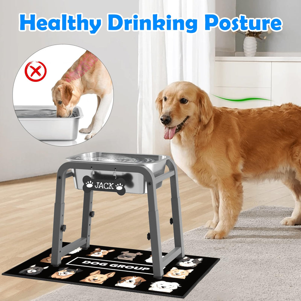 ADENGL hauteur ajustable 11-17 pouces, s'adapte à la taille du chien.
