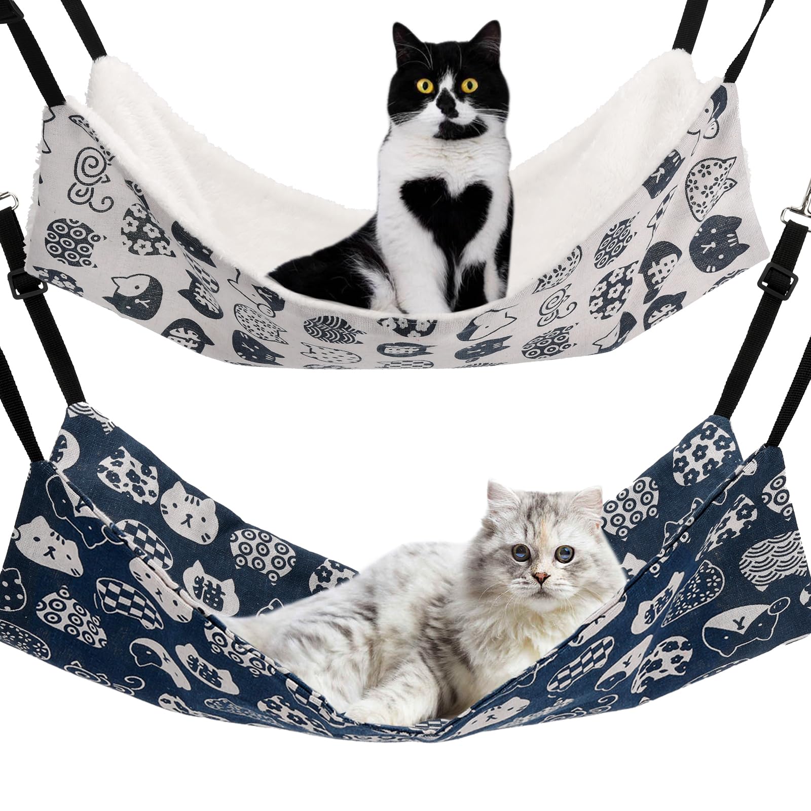 Hamac Admaison pour cage – ensemble 2 packs, enrichit l espace de repos.