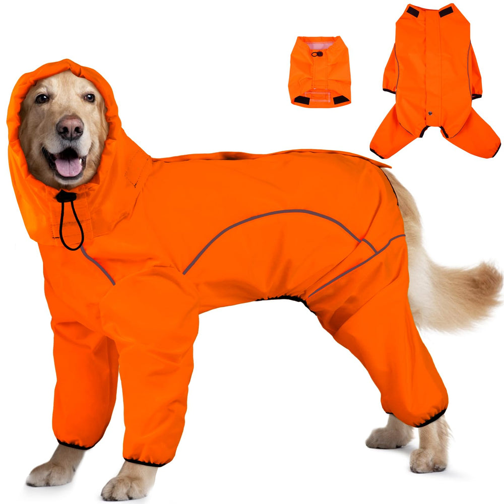 Manteau ADNIKIA pour chien imperméable jaune, idéal pour sorties pluvieuses.