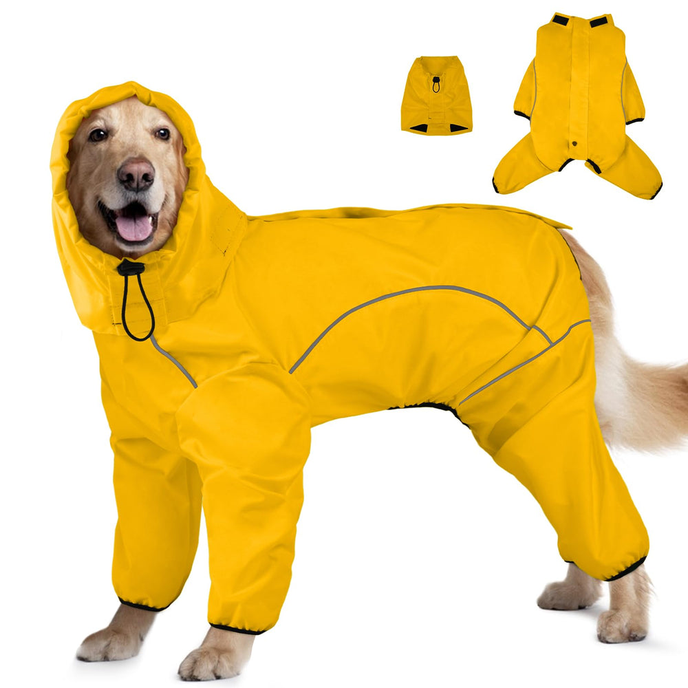 Manteau ADNIKIA avec capuche amovible pour chien, protection contre la pluie.