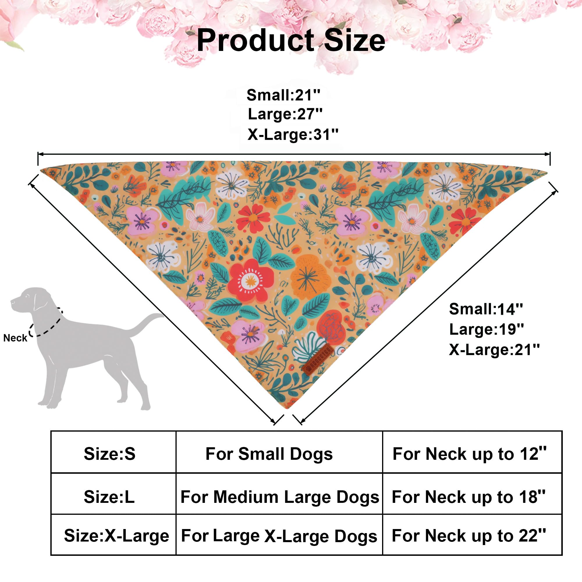 ADOGGYGO Bandana double couche en polyester doux, durabilité accrue.