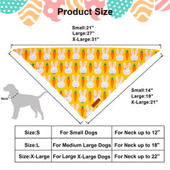 Bandana ADOGGYGO paques, double couches pour plus de durabilité.