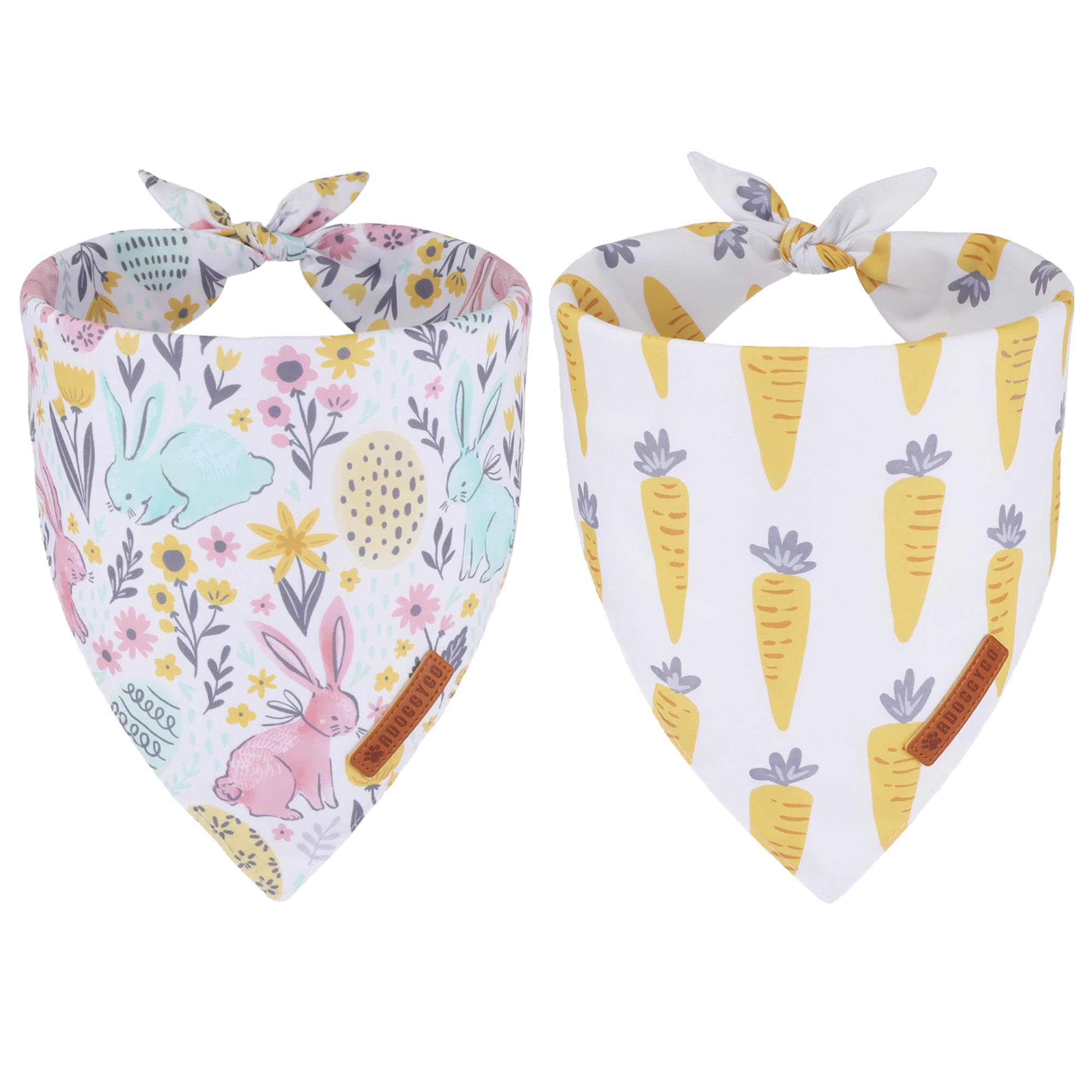Bandana ADOGGYGO pour chien, motif lapin, parfait pour photos festives