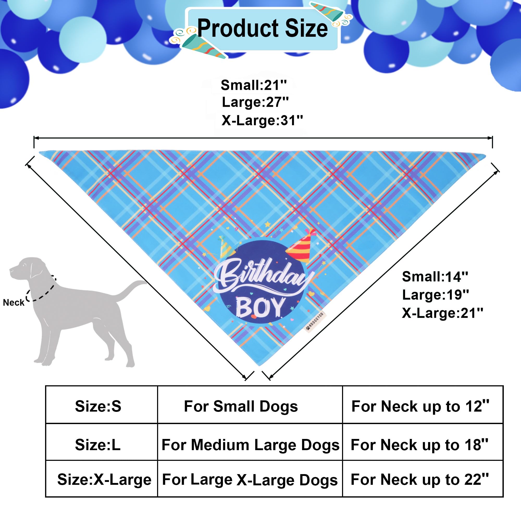 ADOGGYGO chiffres anniversaire chien bleu, chiffres 0–8 polyvalents pour marquer l’âge.