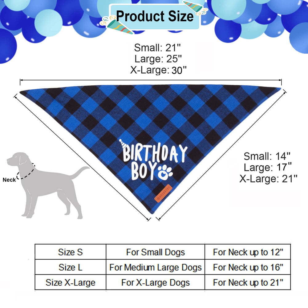 ADOGGYGO kit fête chien bleu, ensemble prêt pour les célébrations.