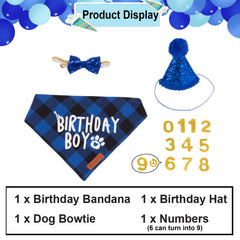 ADOGGYGO noeud papillon chien scintillant, accessoire festif ajustable.