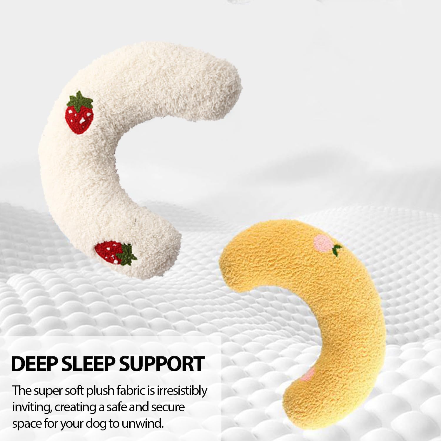 Coussin U compact AdoPet, dimensions pratiques.