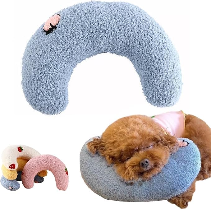 AdoPet oreiller U‑forme pour chats et chiens — soutien du cou et confort.
