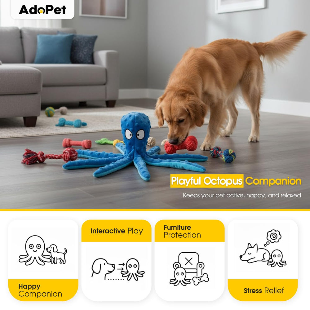 Adopet poulpe lavable en machine pour un nettoyage pratique.