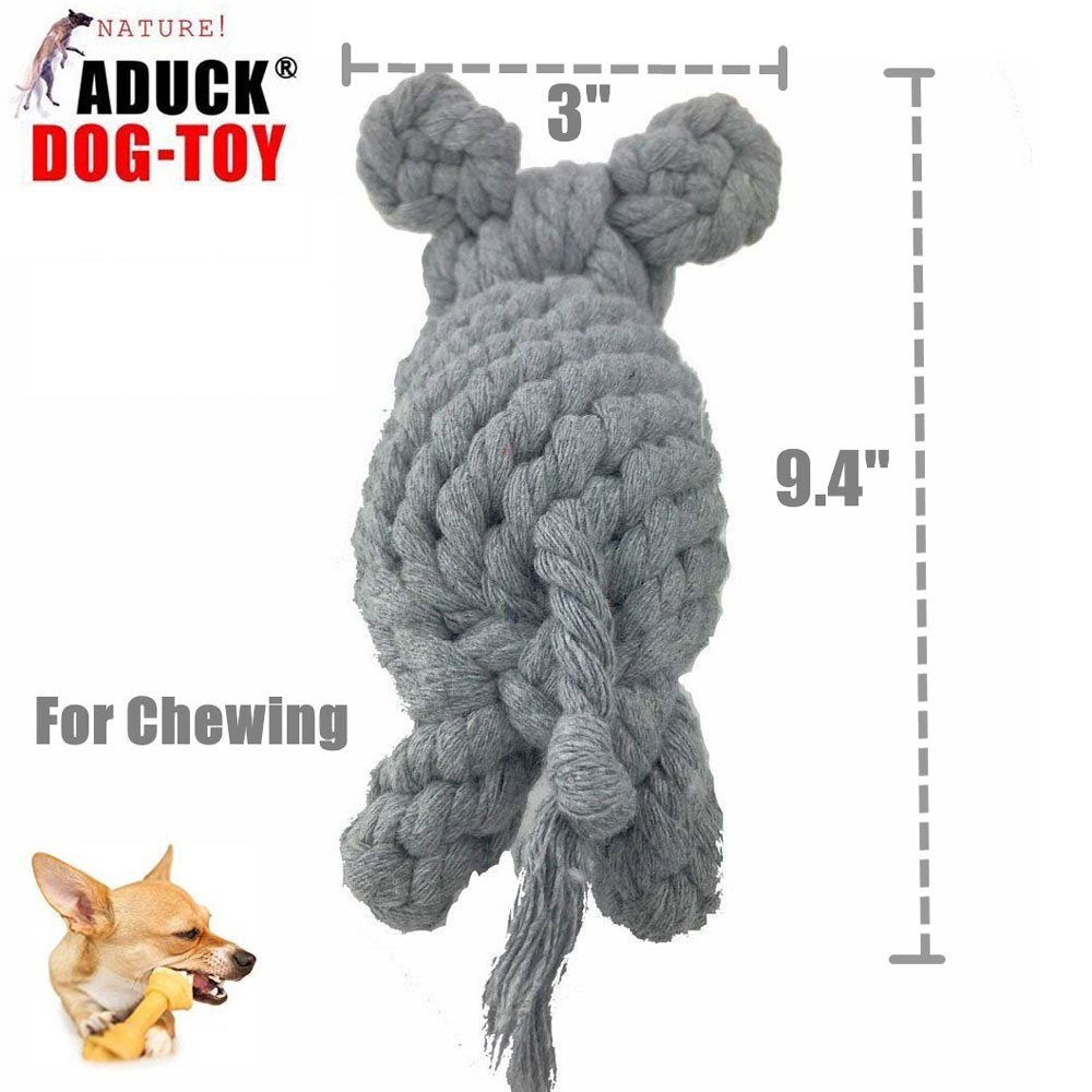 ADUCK commande entrainement corde coton gris Heather, outil ludique pour sessions et récompenses.