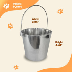 Seau léger et portable Advance Pet Products pour voyages et sorties.