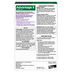 Advantage II Chat Grand – Point d’application sur la nuque pour pose rapide.