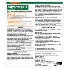 Advantage II Petit Chat – efficacité en 12 heures contre les puces