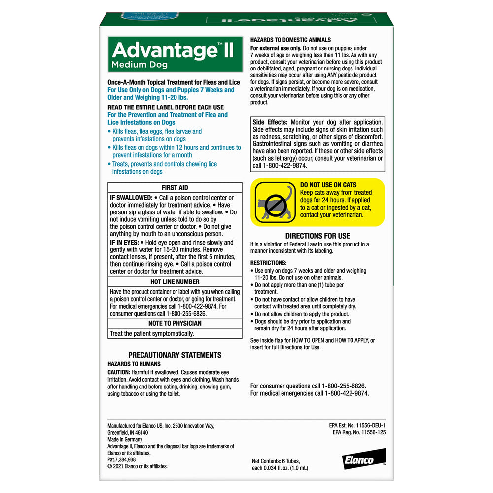 Advantage II, application topique facile sans ordonnance