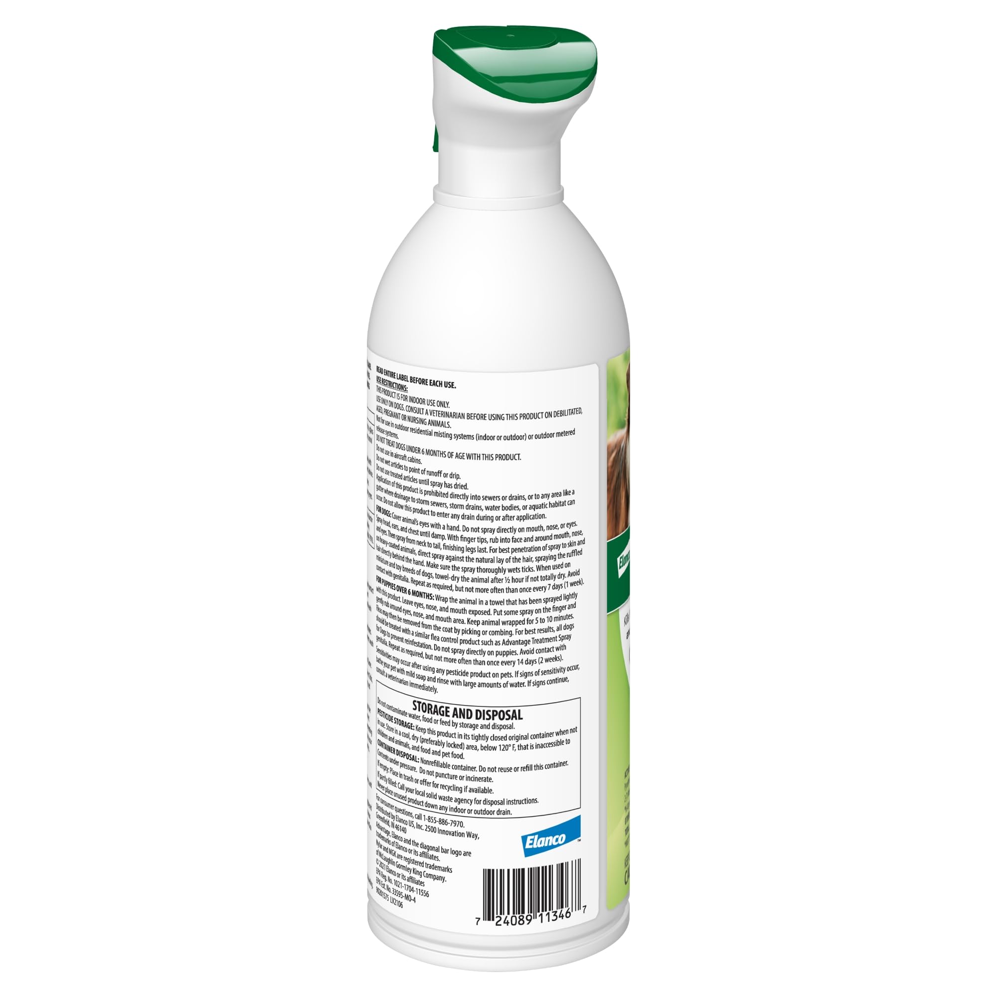 Advantage Spray couverture 360 degrés pour chien uniformisant le pelage