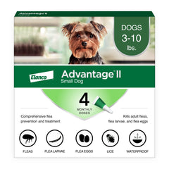 Advantage II Petit Chien – flacon topique, prêt à l’emploi pour une application rapide.