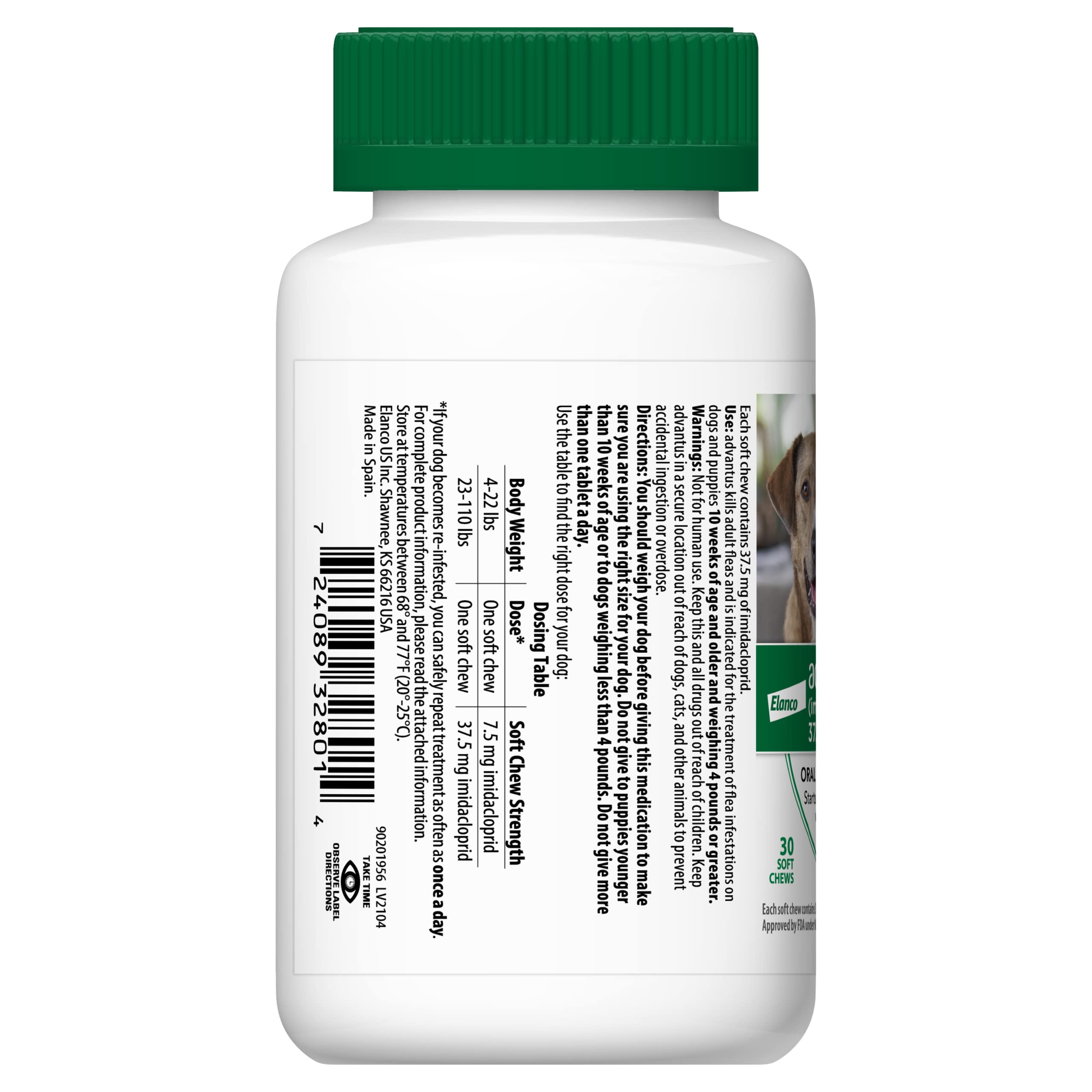 Advantus: emballage sans ordonnance pour chien, pratique et rapide.