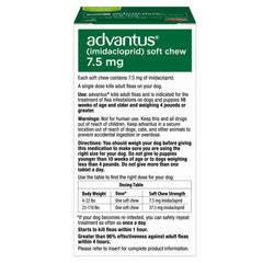 Gomme Advantus pour chiots 10 semaines et plus contre les puces.