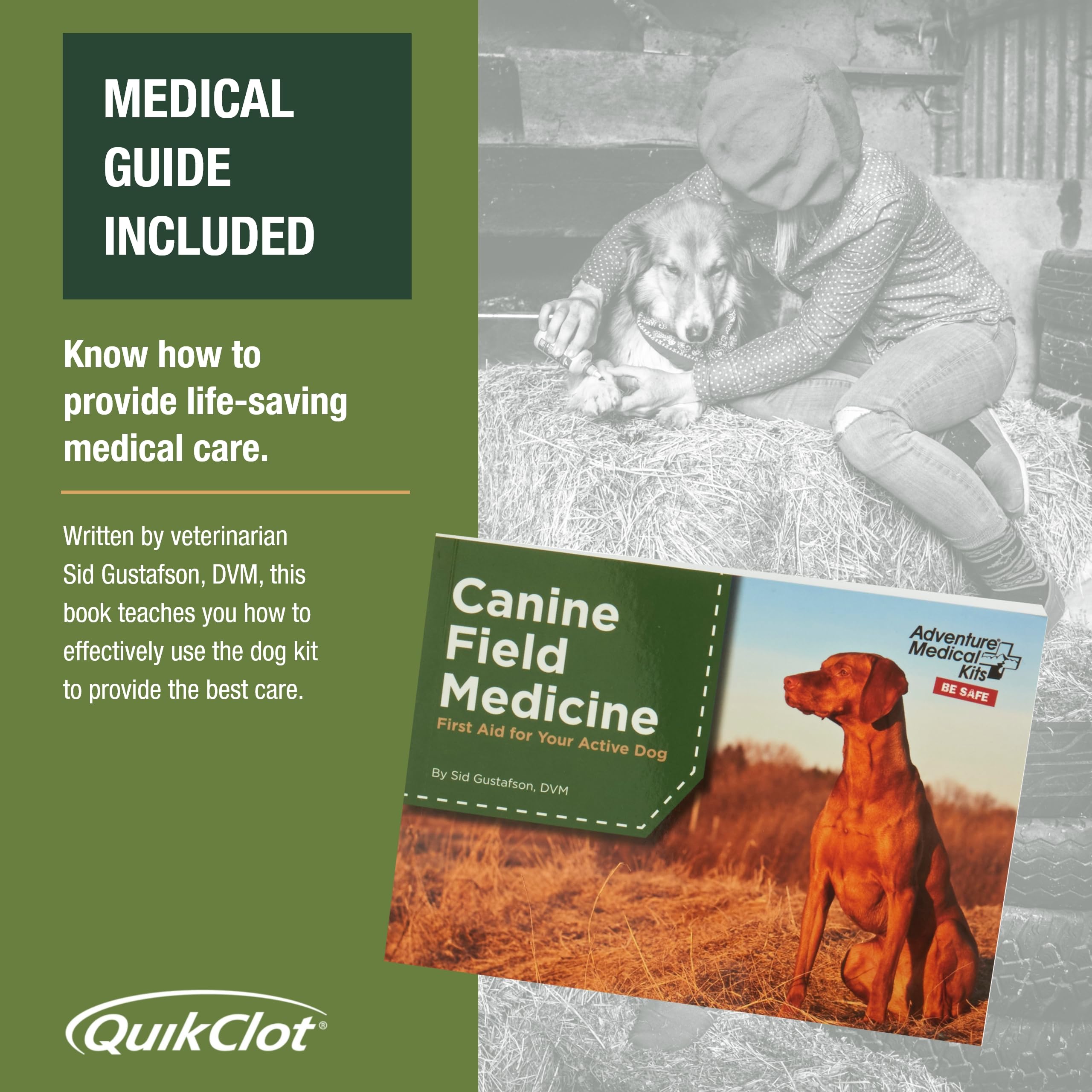 Adventure Medical Kits Workin' Dog Kit – laisse intégrée pour maîtriser l’animal lors des soins