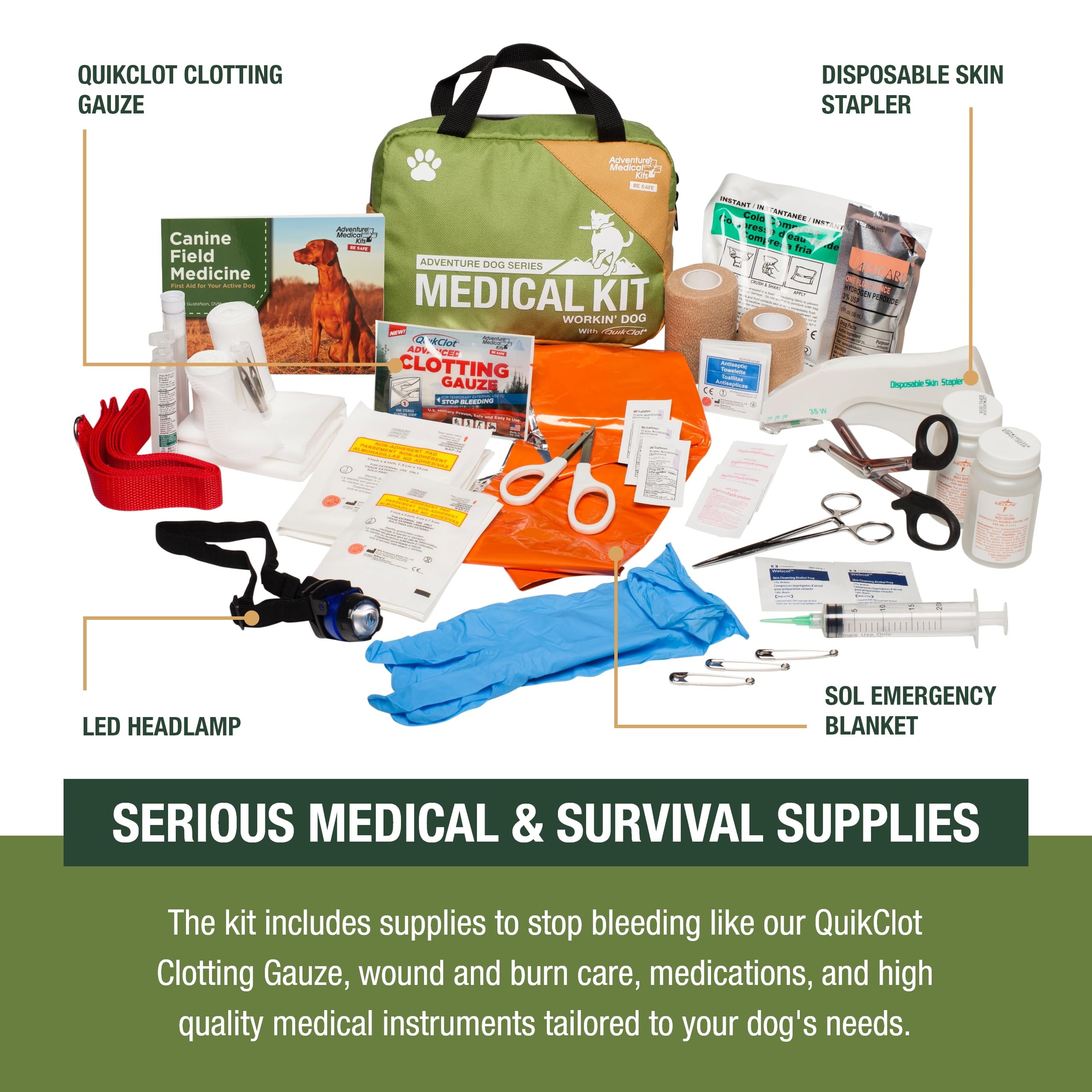 Adventure Medical Kits Workin' Dog Kit – pack froid prêt à soulager les petites inflammations