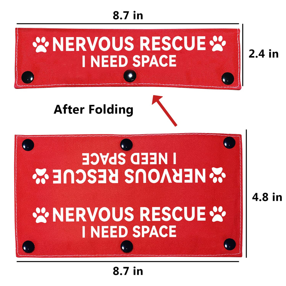 Advivio Nervous Rescue: etiquette d identification rouge suspendue pour urgence.