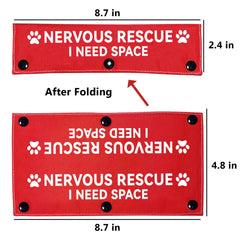 Advivio Nervous Rescue: etiquette d identification rouge suspendue pour urgence.