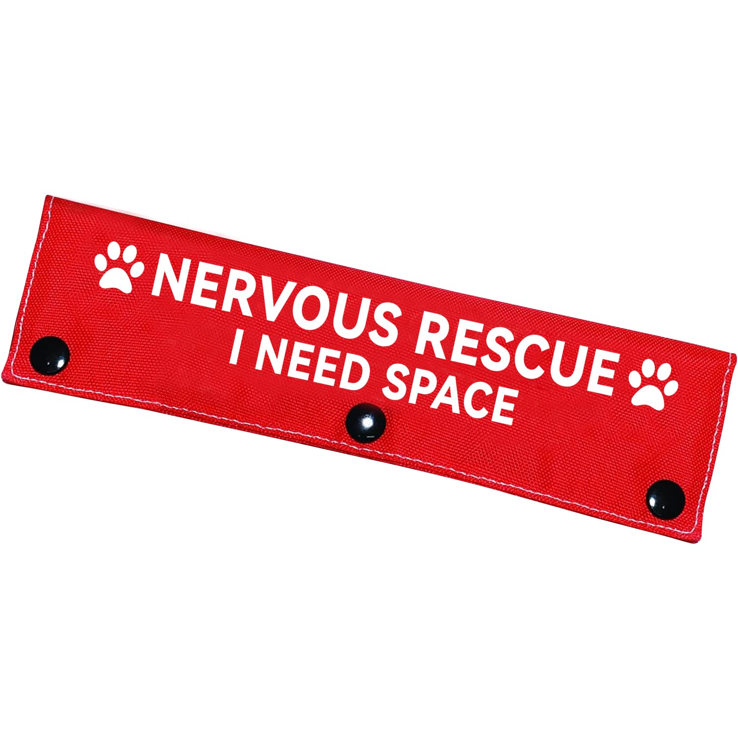 Advivio Nervous Rescue: languette de laisse rouge visible des deux cotes pour balades.